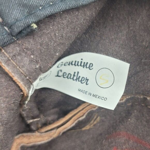 Vtg Men's Hat Cowboy Safari Rodeo Unisex Brown Distress Leather Braided Band S - Picture 3 of 7